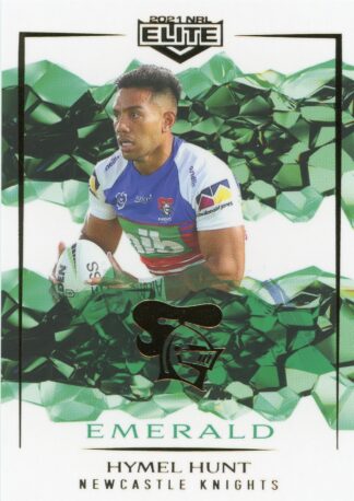 2021 NRL Elite Emerald Mojo - ME067 Hymel Hunt Newcastle Knights