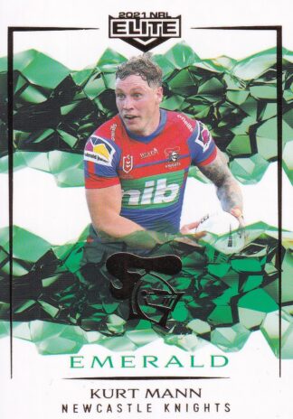 2021 NRL Elite Emerald Mojo - ME069 Kurt Mann Newcastle Knights