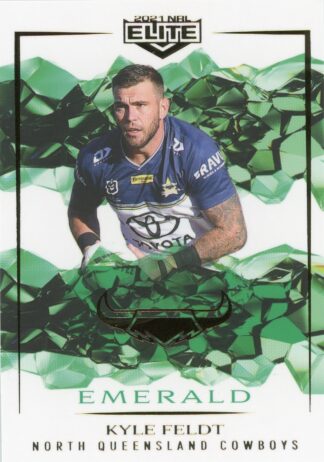 2021 NRL Elite Emerald Mojo - ME076 Kyle Feldt North Queensland Cowboys