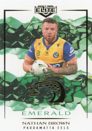 2021 NRL Elite Emerald Mojo - ME084 Nathan Brown Parramatta Eels