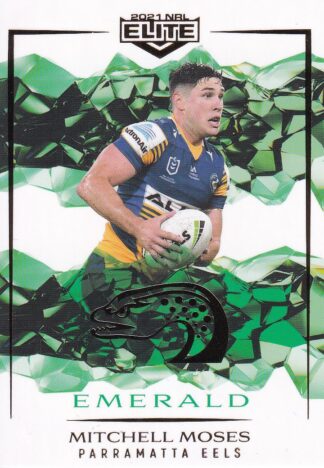 2021 NRL Elite Emerald Mojo - ME089 Mitchell Moses Parramatta Eels