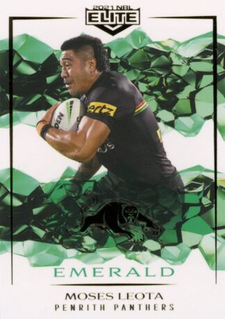 2021 NRL Elite Emerald Mojo - ME097 Moses Leota Penrith Panthers