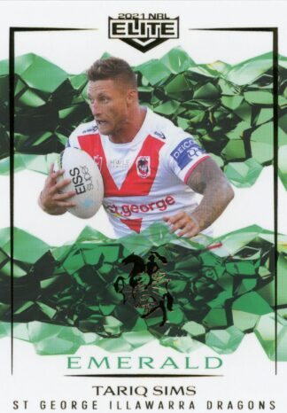 2021 NRL Elite Emerald Mojo - ME116 Tariq Sims St George Illawarra Dragons