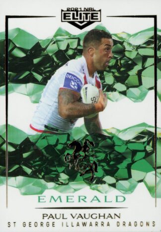 2021 NRL Elite Emerald Mojo - ME117 Paul Vaughan St George Illawarra Dragons