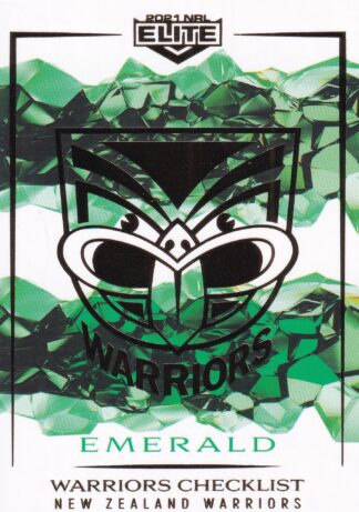 2021 NRL Elite Emerald Mojo - ME127 Warriors Checklist