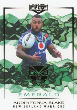 2021 NRL Elite Emerald Mojo - ME128 Addin Fonua-Blake Warriors