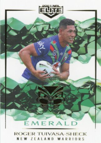 2021 NRL Elite Emerald Mojo - ME135 Roger Tuivasa-Sheck Warriors
