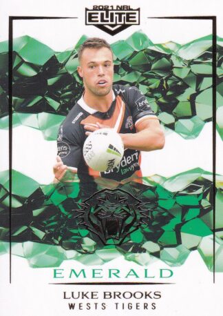 2021 NRL Elite Emerald Mojo - ME137 Luke Brooks Wests Tigers