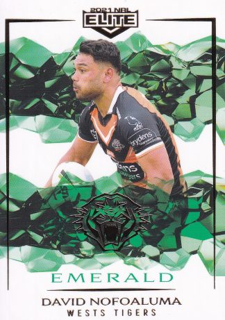 2021 NRL Elite Emerald Mojo - ME141 David Nofoaluma Wests Tigers