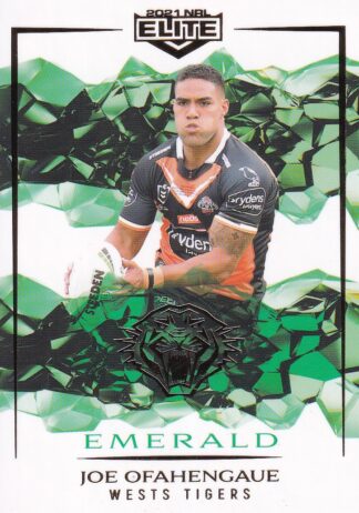 2021 NRL Elite Emerald Mojo - ME142 Joe Ofahengaue Wests Tigers