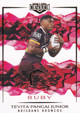 2021 NRL Elite Ruby Mojo - MR008 Tevita Pangai Jnr Brisbane Broncos