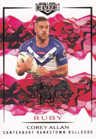 2021 NRL Elite Ruby Mojo - MR020 Corey Allan Canterbury Bulldogs