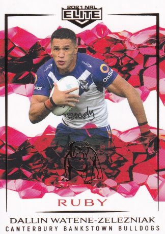 2021 NRL Elite Ruby Mojo - MR027 Dallin Watene-Zelezniak Canterbury Bulldogs