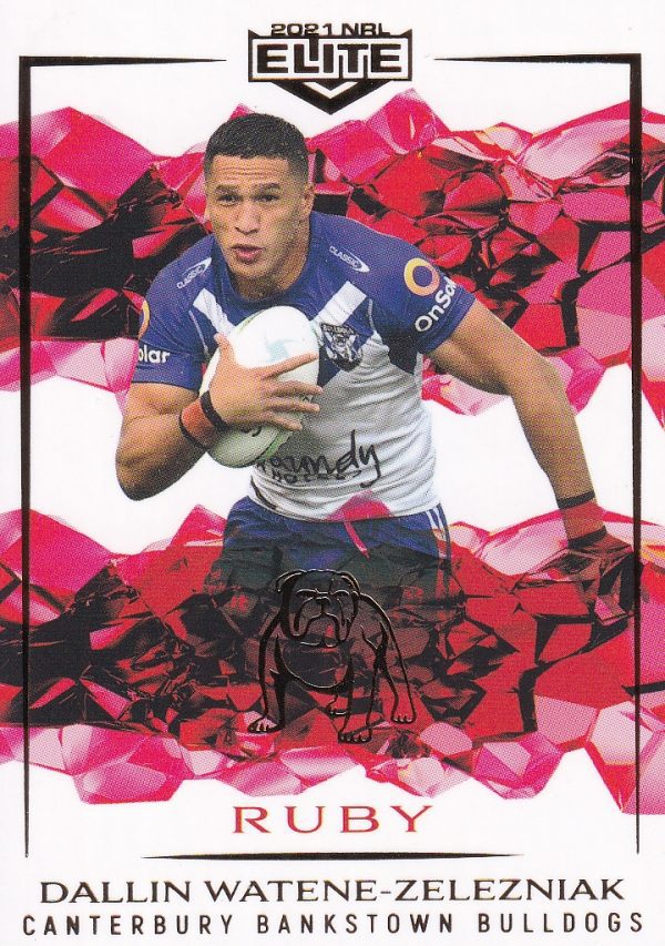2021 NRL Elite Ruby Mojo - MR027 Dallin Watene-Zelezniak Canterbury Bulldogs