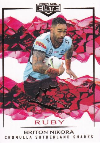 2021 NRL Elite Ruby Mojo - MR034 Briton Nikora Cronulla Sharks