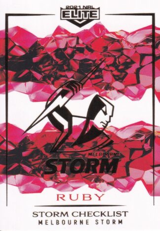 2021 NRL Elite Ruby Mojo - MR055 Melbourne Storm Checklist