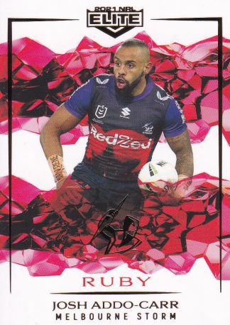 2021 NRL Elite Ruby Mojo - MR056 Josh Addo-Carr Melbourne Storm