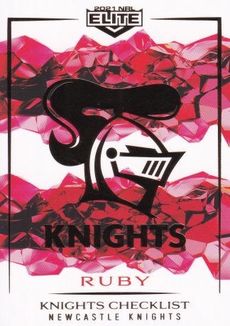 2021 NRL Elite Ruby Mojo - MR064 Newcastle Knights Checklist