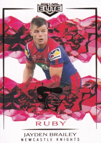 2021 NRL Elite Ruby Mojo - MR066 Jayden Brailey Newcastle Knights