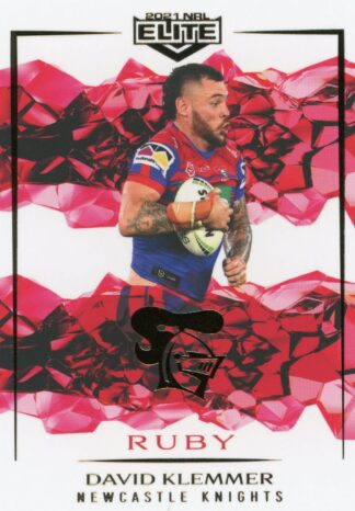 2021 NRL Elite Ruby Mojo - MR068 David Klemmer Newcastle Knights