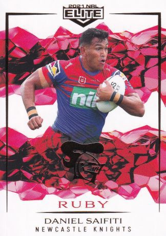 2021 NRL Elite Ruby Mojo - MR071 Daniel Saifiti Newcastle Knights