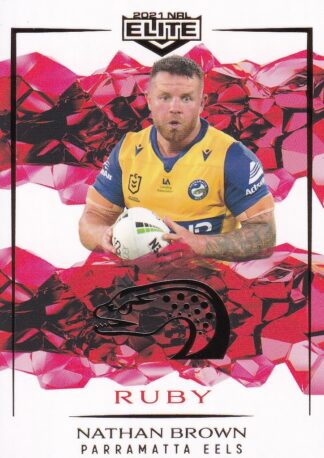 2021 NRL Elite Ruby Mojo - MR084 Nathan Brown Parramatta Eels