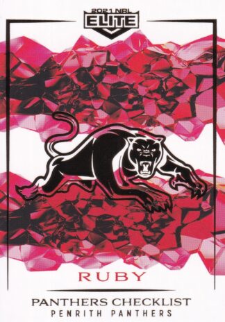 2021 NRL Elite Ruby Mojo - MR091 Penrith Panthers Checklist