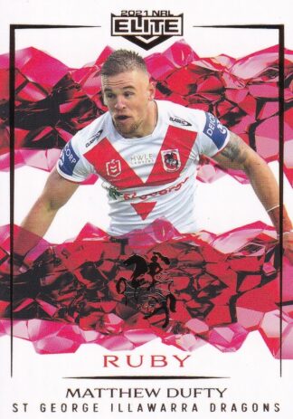2021 NRL Elite Ruby Mojo - MR111 Matthew Dufty St George Illawarra Dragons