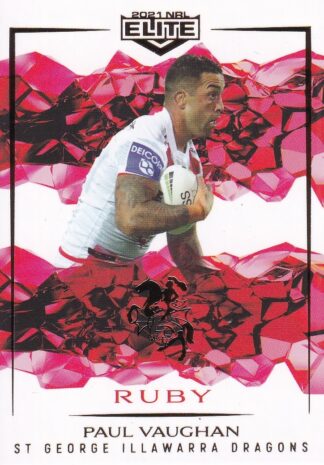 2021 NRL Elite Ruby Mojo - MR117 Paul Vaughan St George Illawarra Dragons