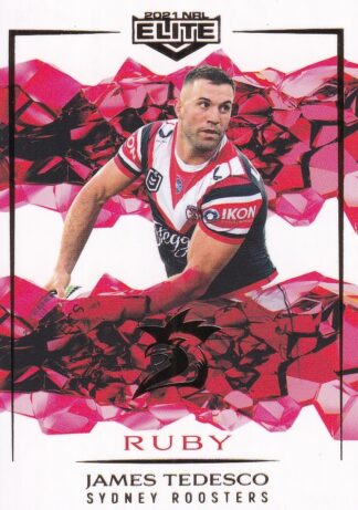 2021 NRL Elite Ruby Mojo - MR124 James Tedesco Sydney Roosters