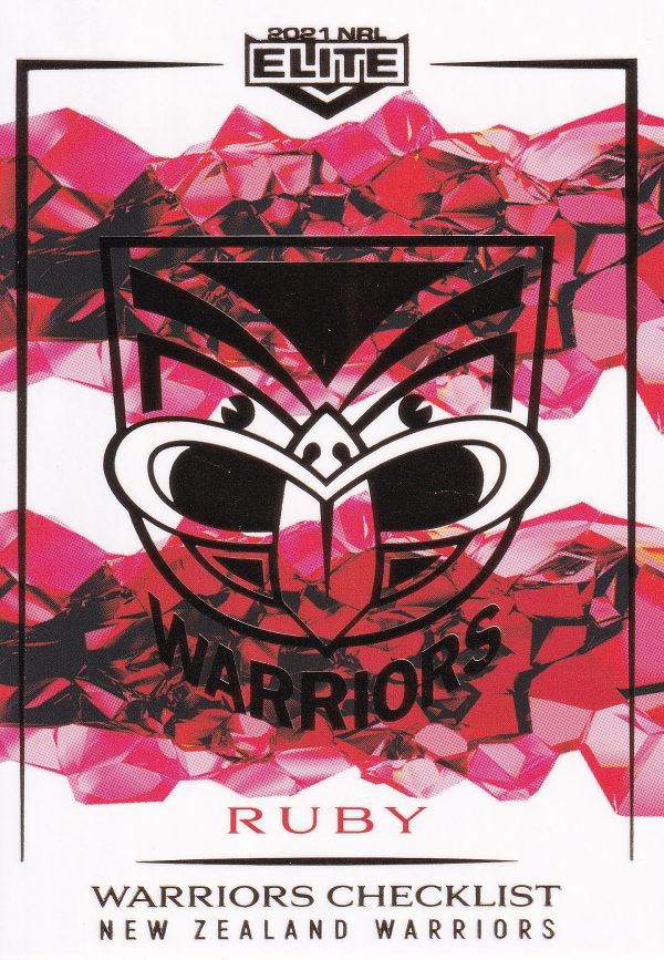 2021 NRL Elite Ruby Mojo - MR127 Warriors Checklist