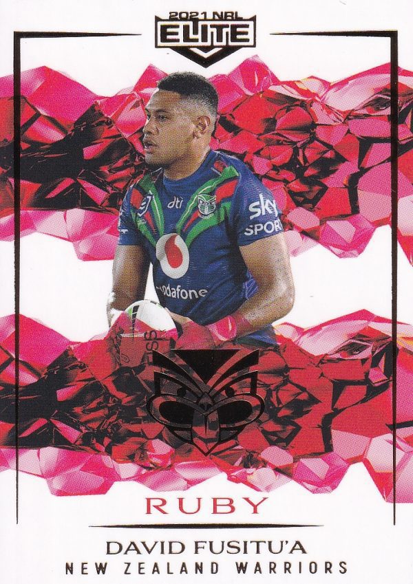 2021 NRL Elite Ruby Mojo - MR129 David Fusitu'a Warriors