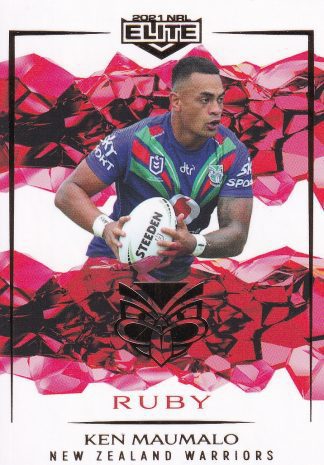 2021 NRL Elite Ruby Mojo - MR133 Ken Maumalo Warriors
