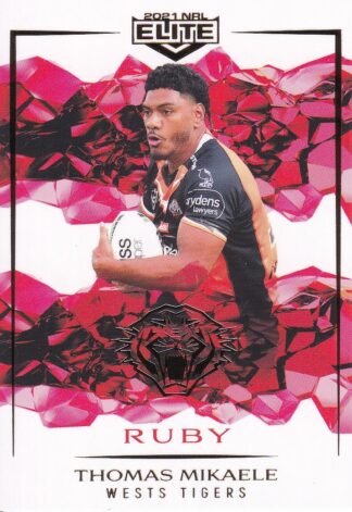 2021 NRL Elite Ruby Mojo - MR140 Thomas Mikaele Wests Tigers