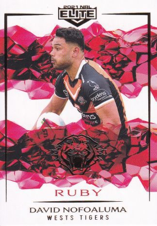 2021 NRL Elite Ruby Mojo - MR141 David Nofoaluma Wests Tigers