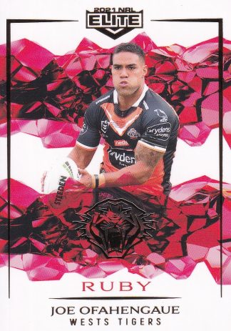 2021 NRL Elite Ruby Mojo - MR142 Joe Ofahengaue Wests Tigers