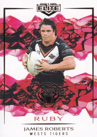 2021 NRL Elite Ruby Mojo - MR143 James Roberts Wests Tigers