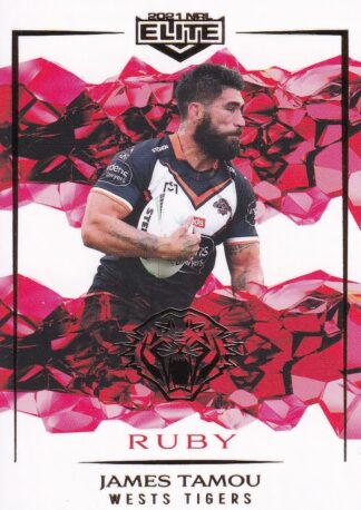 2021 NRL Elite Ruby Mojo - MR144 James Tamou Wests Tigers