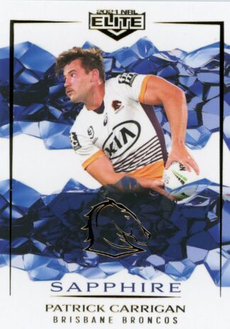 2021 NRL Elite Sapphire Mojo - MS002 Patrick Carrigan Brisbane Broncos
