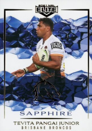 2021 NRL Elite Sapphire Mojo - MS008 Tevita Pangai Jnr Brisbane Broncos