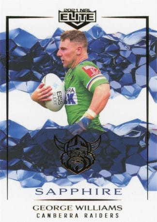 2021 NRL Elite Sapphire Mojo - MS017 George Williams Canberra Raiders