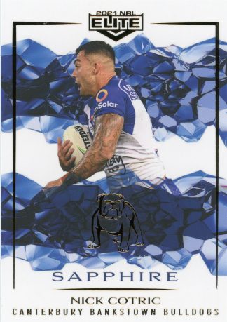 2021 NRL Elite Sapphire Mojo - MS021 Nick Cotric Canterbury Bulldogs