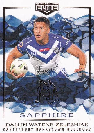 2021 NRL Elite Sapphire Mojo - MS027 Dallin Watene-Zelezniak Canterbury Bulldogs