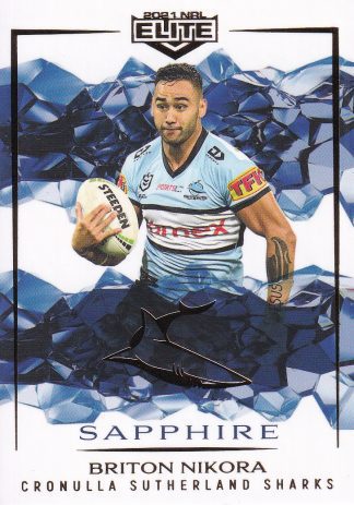 2021 NRL Elite Sapphire Mojo - MS034 Briton Nikora Cronulla Sharks