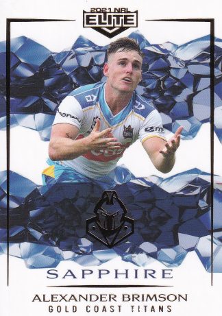 2021 NRL Elite Sapphire Mojo - MS038 Alexander Brimson Gold Coast Titans