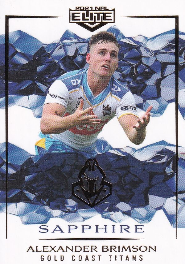 2021 NRL Elite Sapphire Mojo - MS038 Alexander Brimson Gold Coast Titans