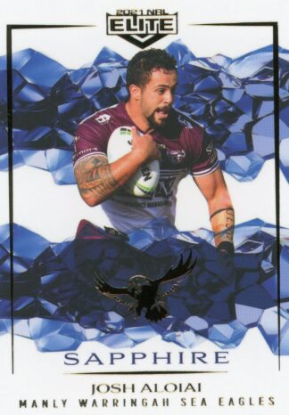 2021 NRL Elite Sapphire Mojo - MS047 Josh Aloiai Manly Warringah Sea Eagles