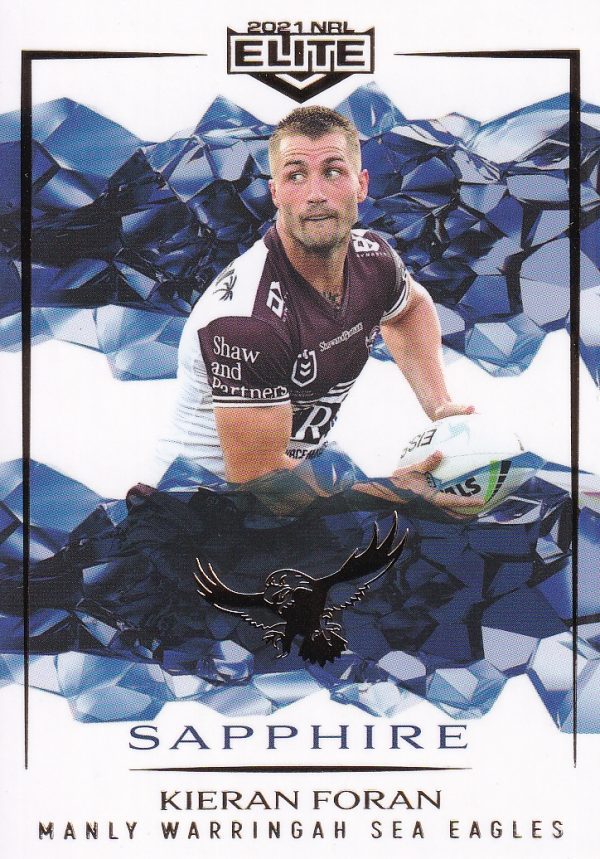 2021 NRL Elite Sapphire Mojo - MS049 Kieran Foran Manly Warringah Sea Eagles