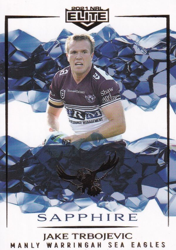 2021 NRL Elite Sapphire Mojo - MS054 Jake Trbojevic Manly Warringah Sea Eagles