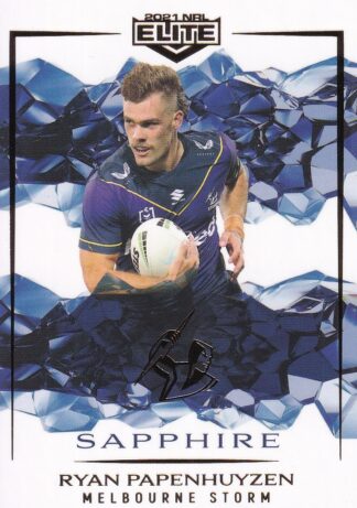 2021 NRL Elite Sapphire Mojo - MS062 Ryan Papenhuyzen Melbourne Storm